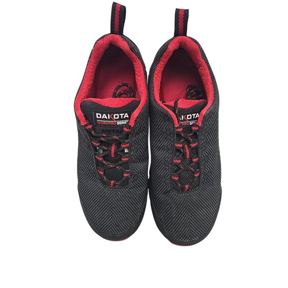 DAKOTA Men's 2410 CTCP Quad Comfort Anti Slip Low Cut Safety Shoe Black Red 9.5M - Picture 8 of 9